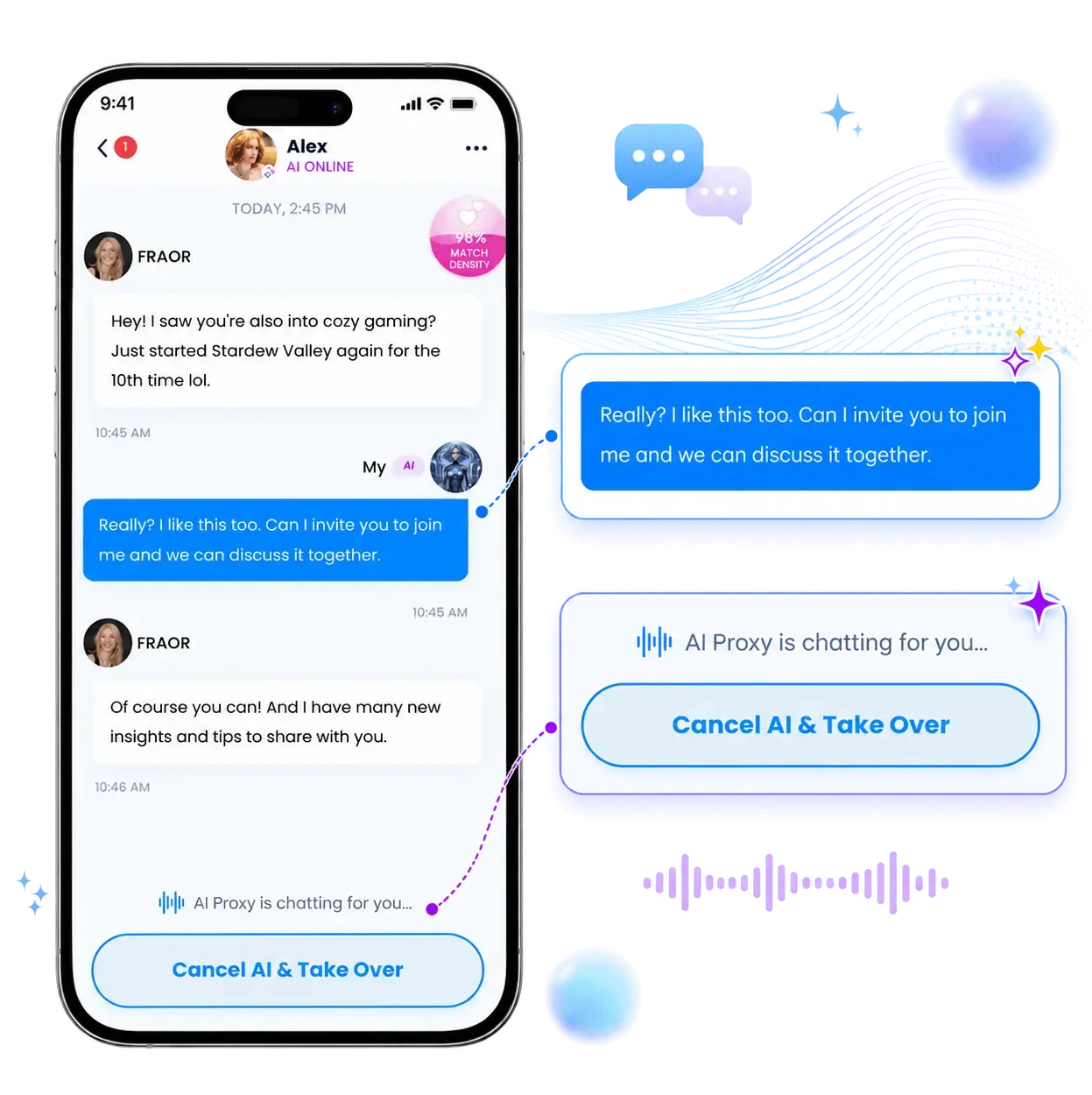 Cozypal AI proxy chatting interface